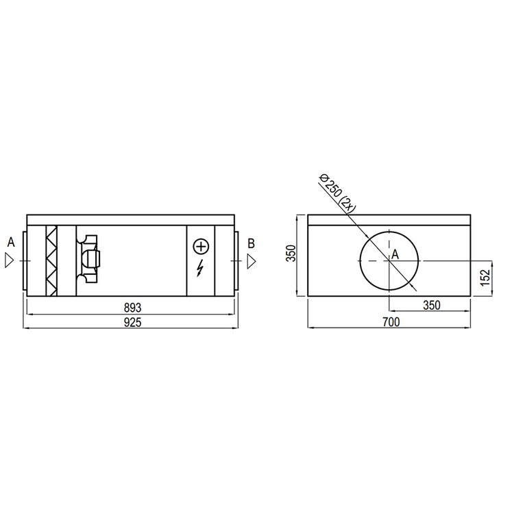 Komfovent Domekt S 650 F-HE/6  -130m2