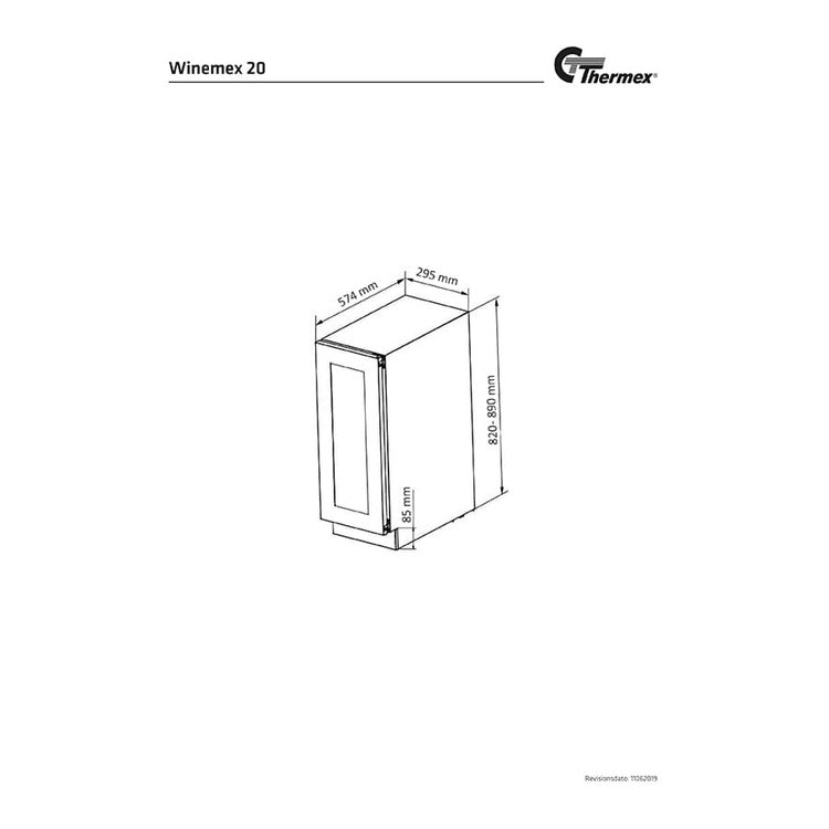 Thermex Winemex 20 Svart Vinkyl