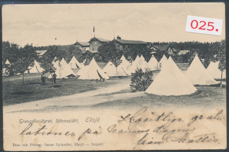 Grenadierlägret Eksjö 1905
