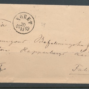 Gagnef o Noret 1869, sigill, fribrev