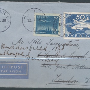 Luftpost till London 1936