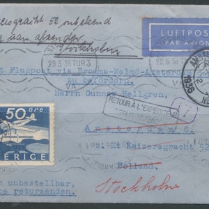 Luftpost till Amsterdam 1935