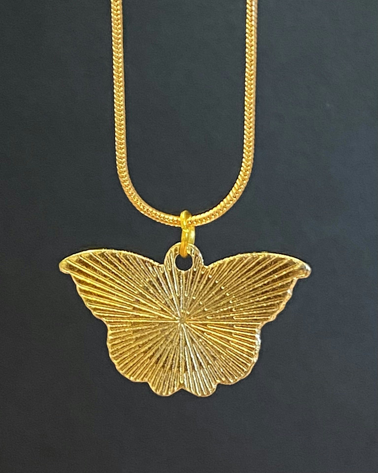 Butterfly charm necklace