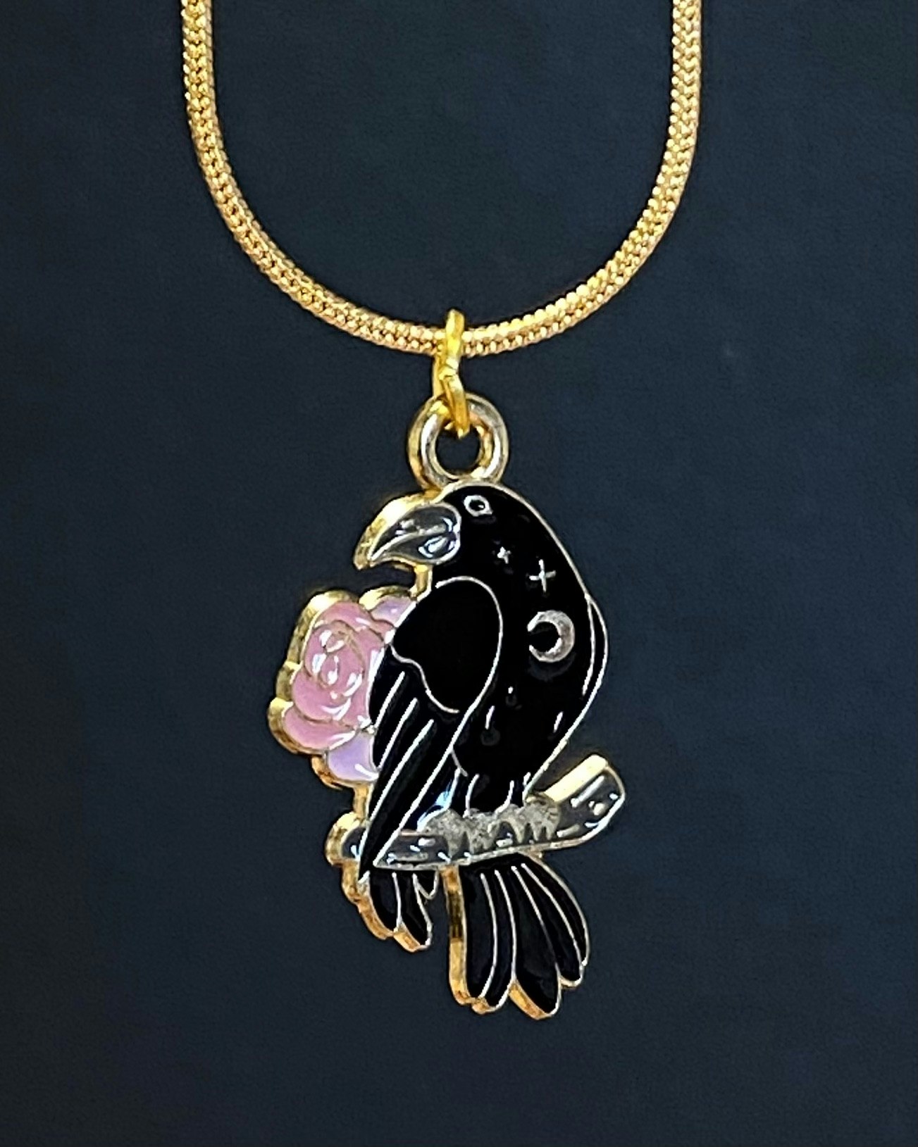 Raven necklace