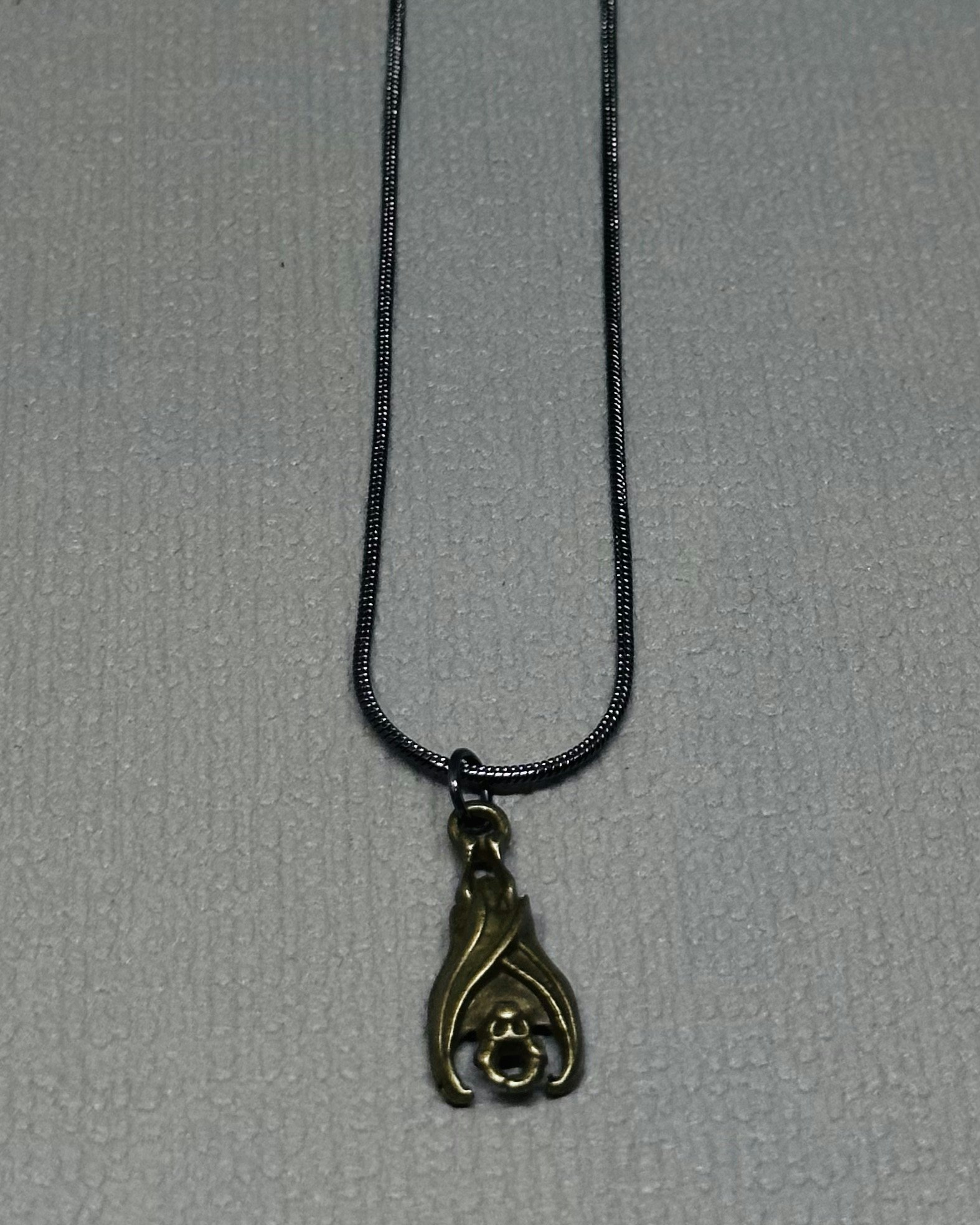 Bat charm necklace