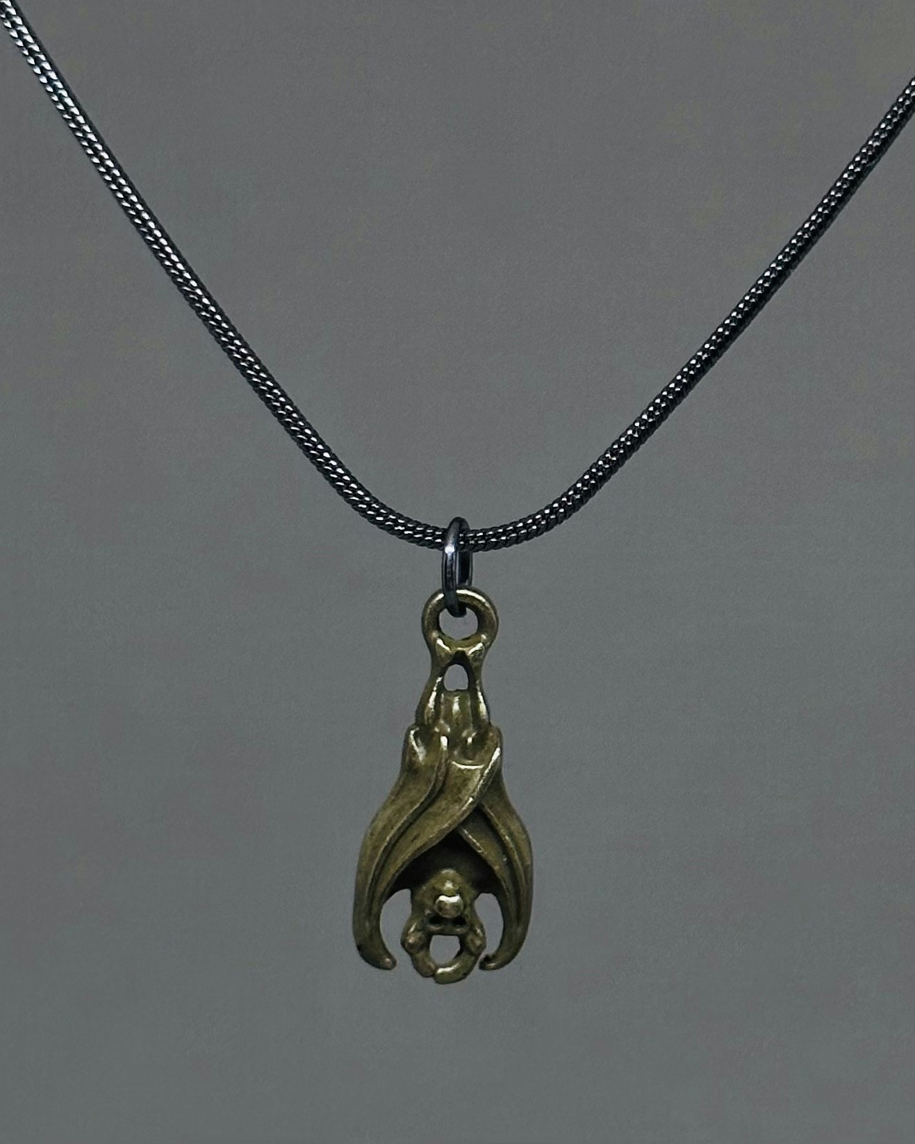 Bat charm necklace
