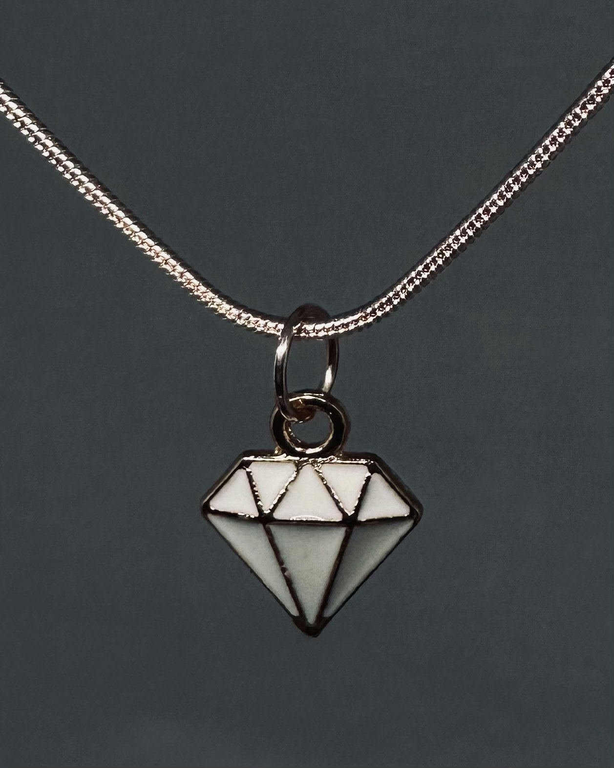 Diamant charmsmykke