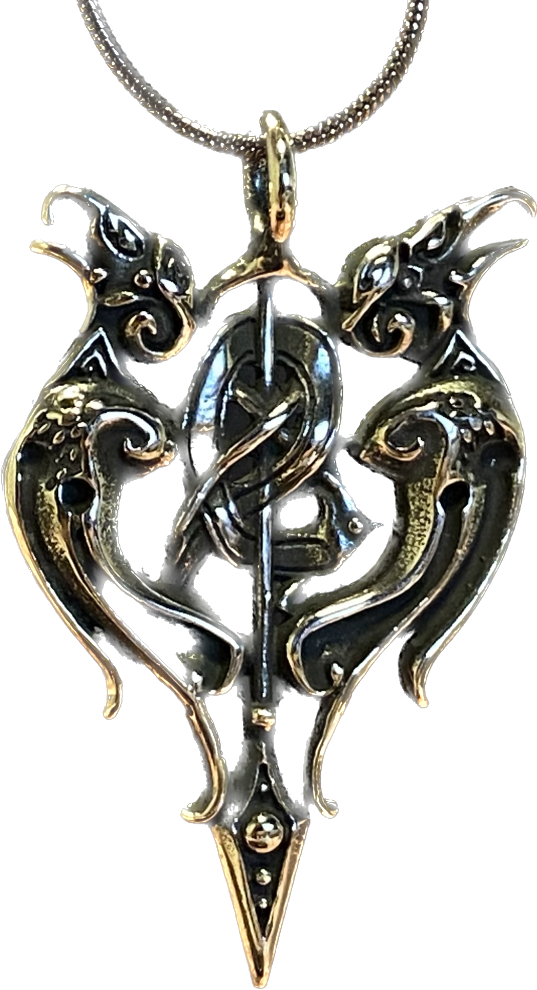 Odins ravens Valknut pendant