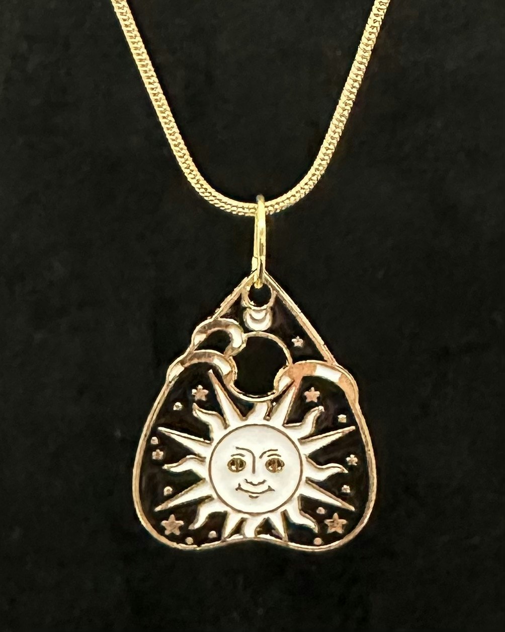 Ouija sun charm necklace