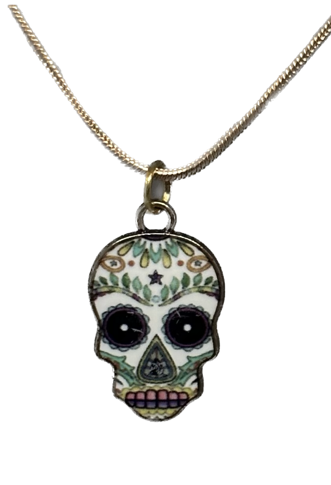 Sugar skull charm necklace 5