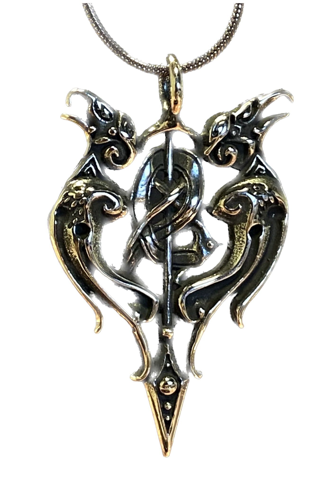 Odins ravens Valknut pendant