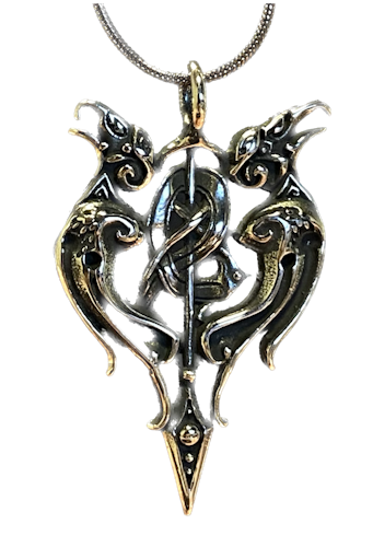 Odins ravens Valknut pendant