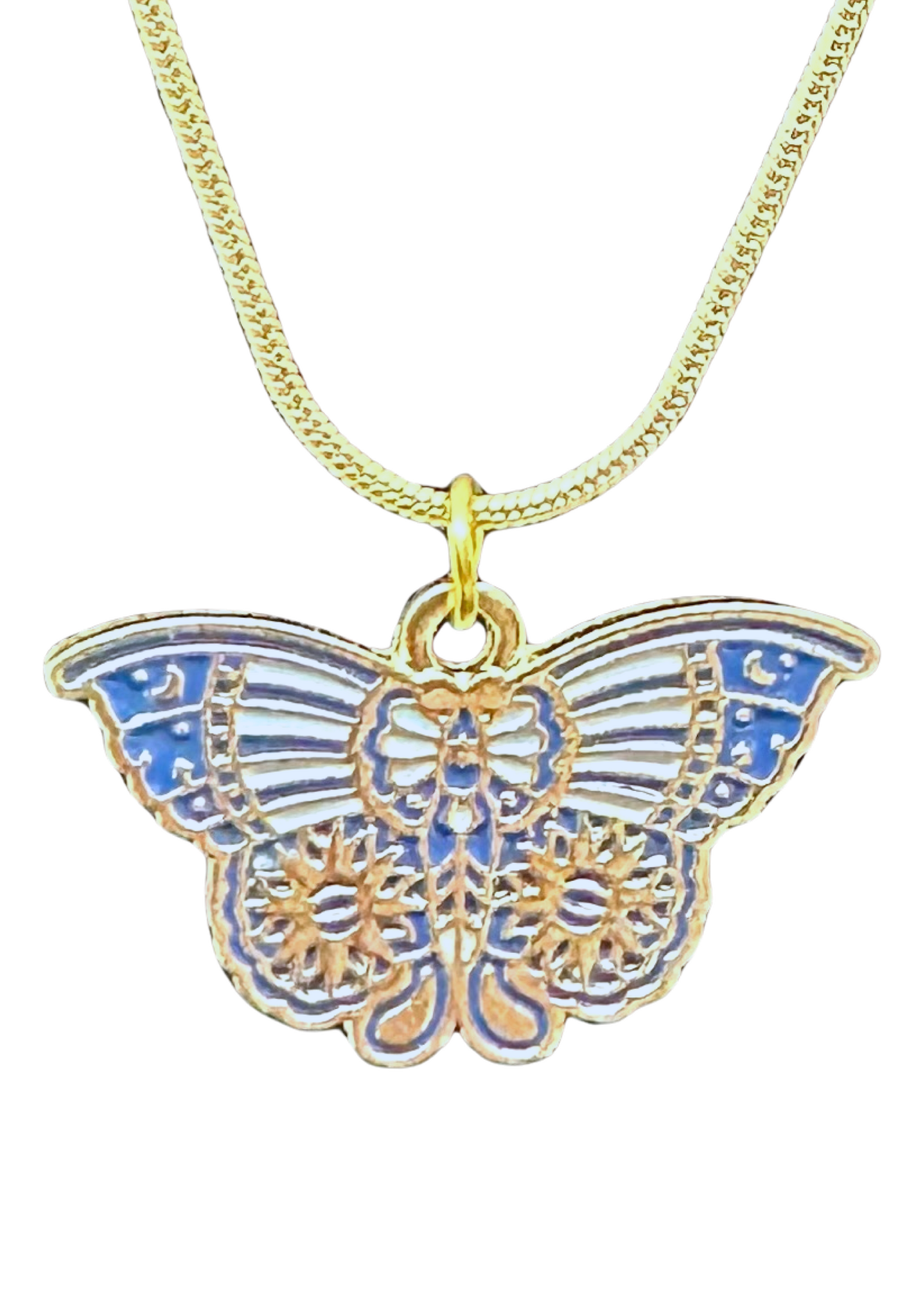 Butterfly charm necklace