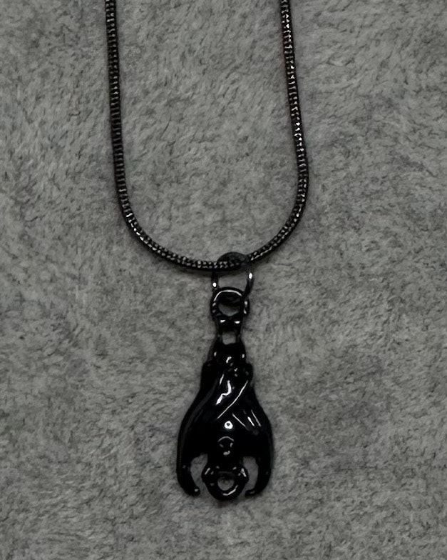 Bat charm necklace