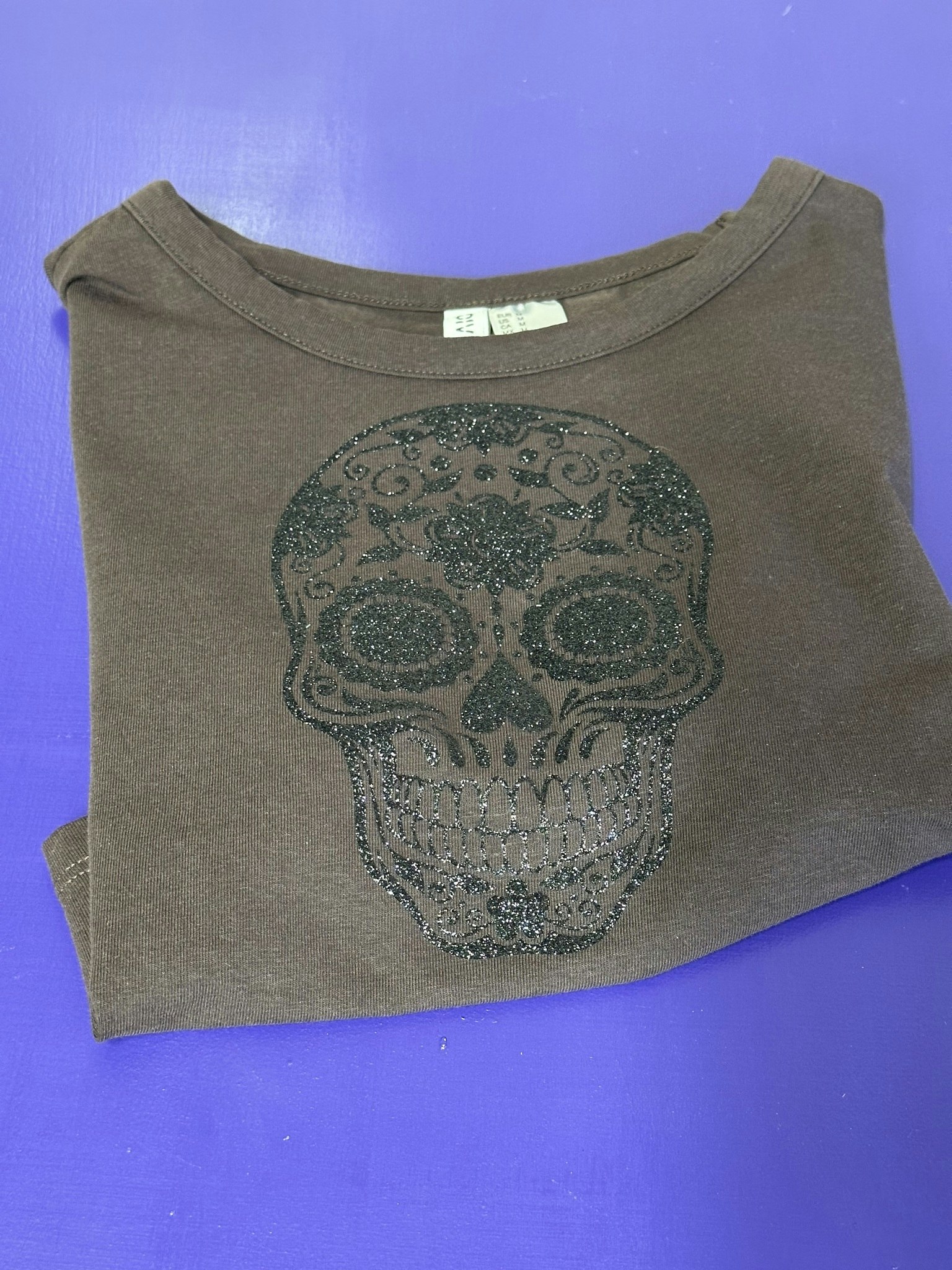 Cropped Sugarskull top