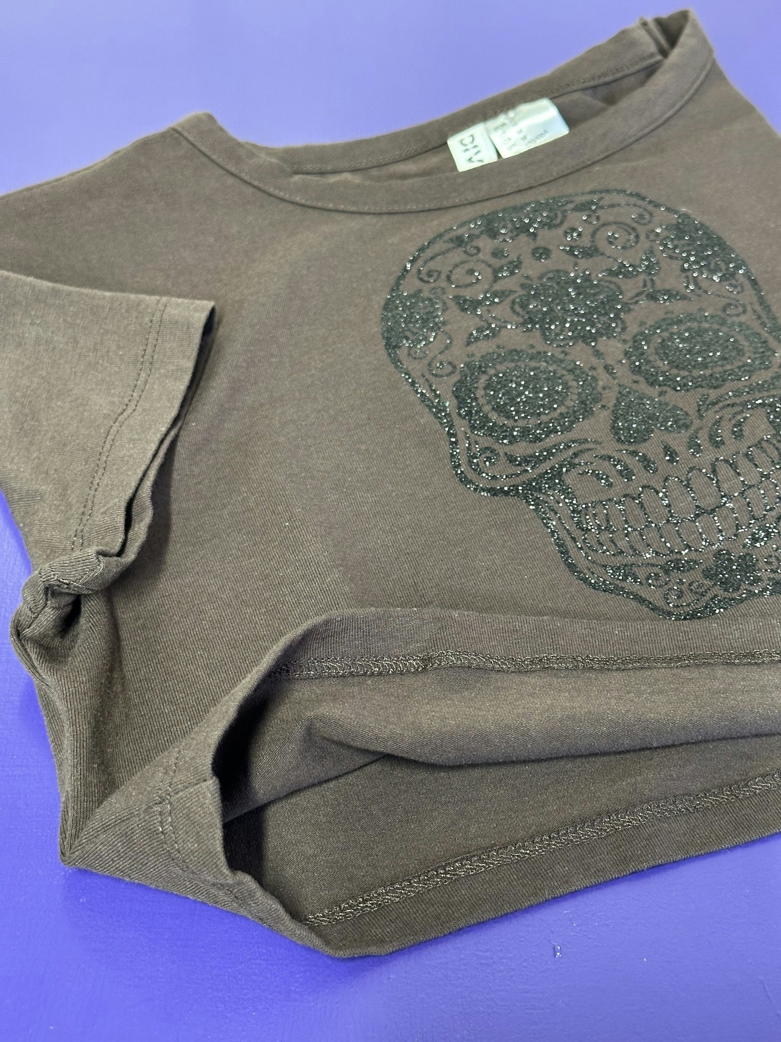 Cropped Sugarskull top