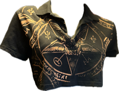Cropped Baphomet top