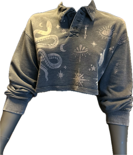 Witchy long sleeve top Cropped
