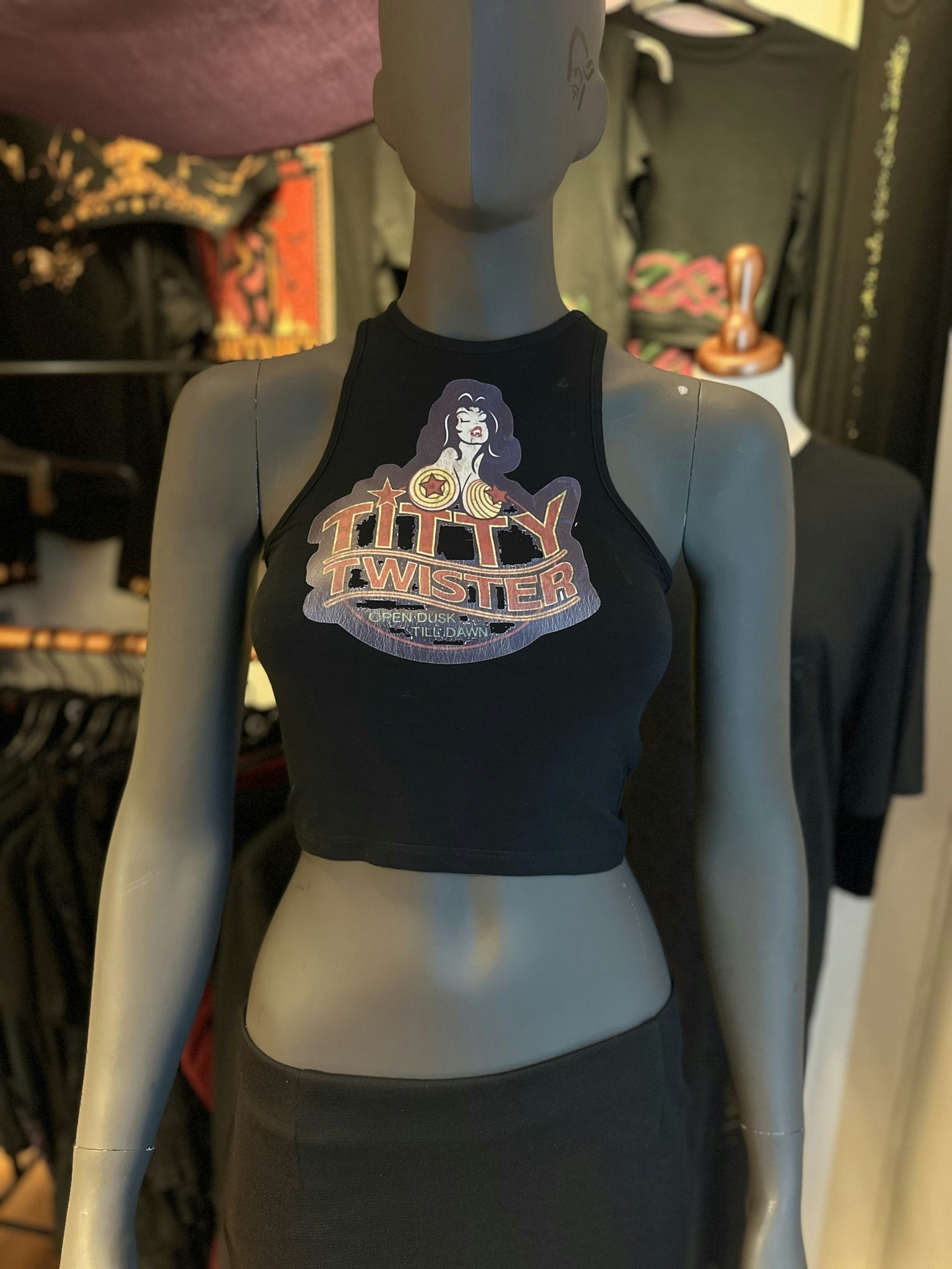 Titty Twister cropped tank top