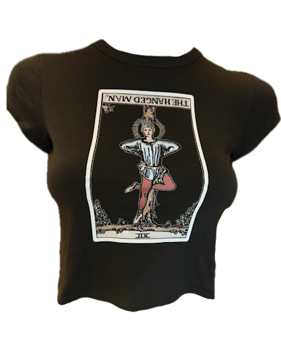 The hanged man reversed cropped top