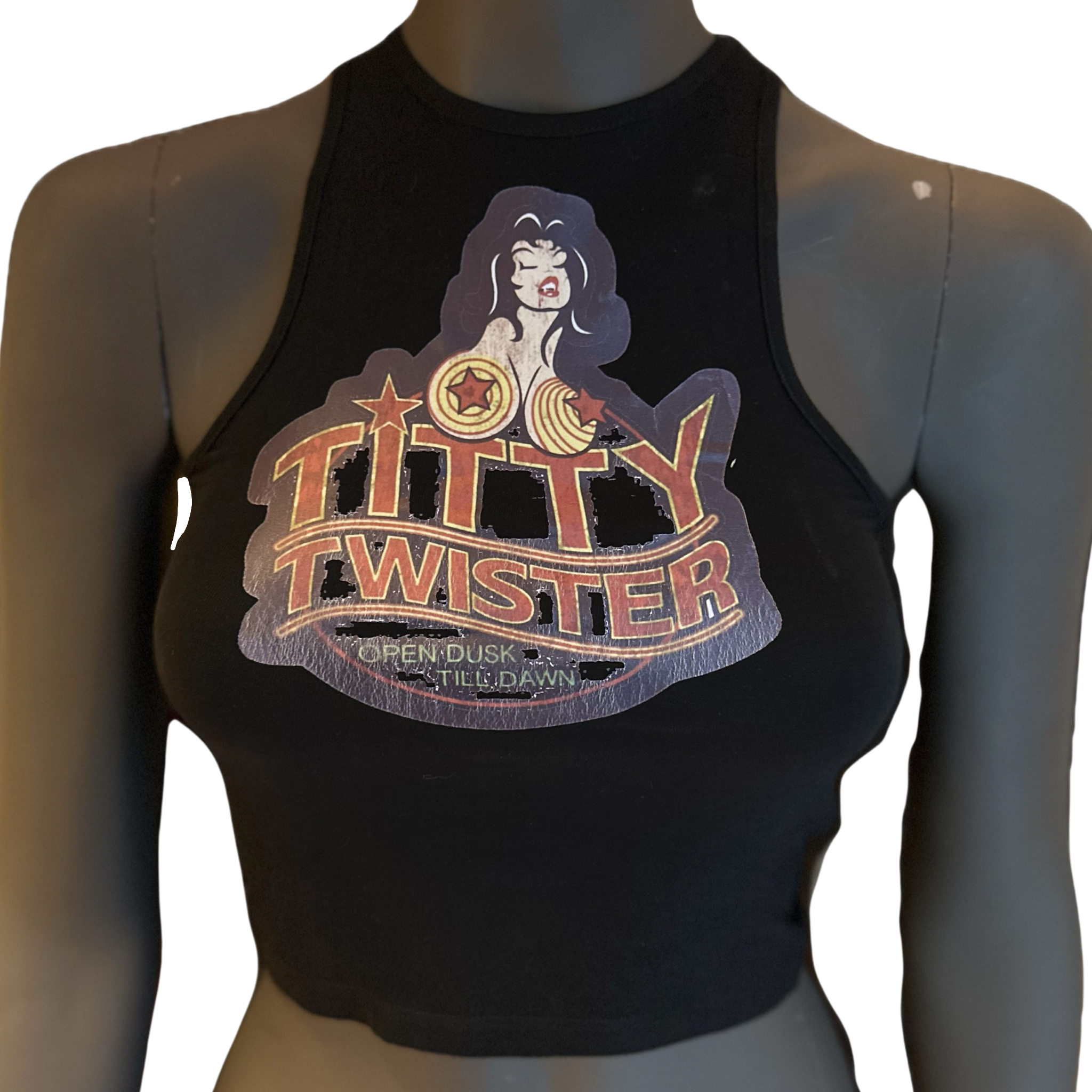 Titty Twister cropped tank top