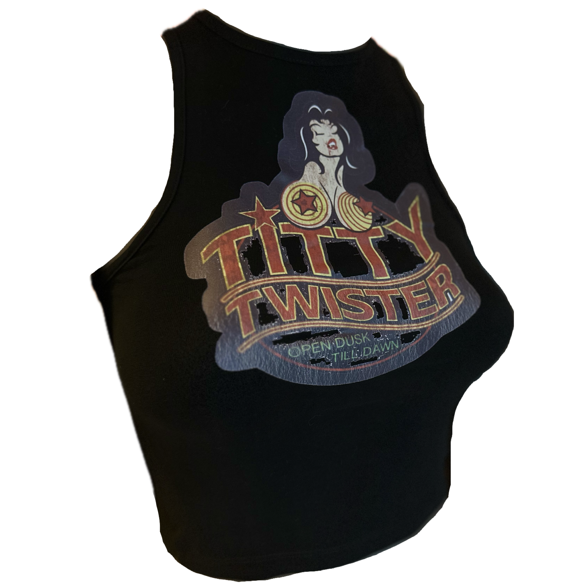 Titty Twister cropped tank top