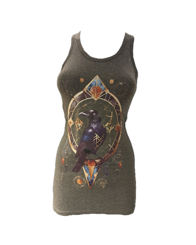 Raven long and slim tank top