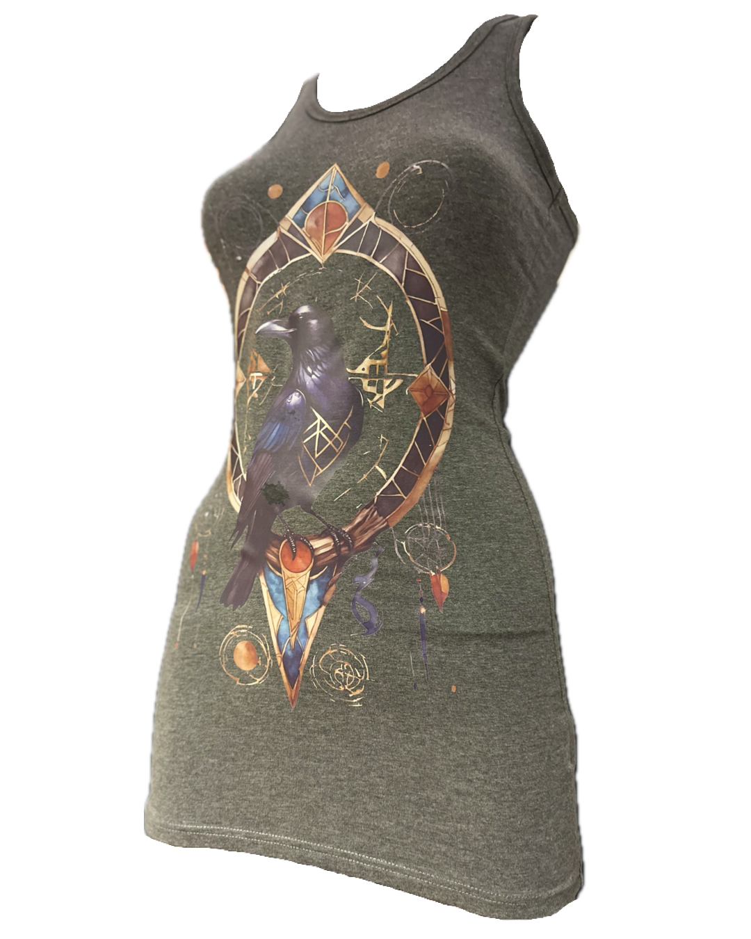 Raven long and slim tank top