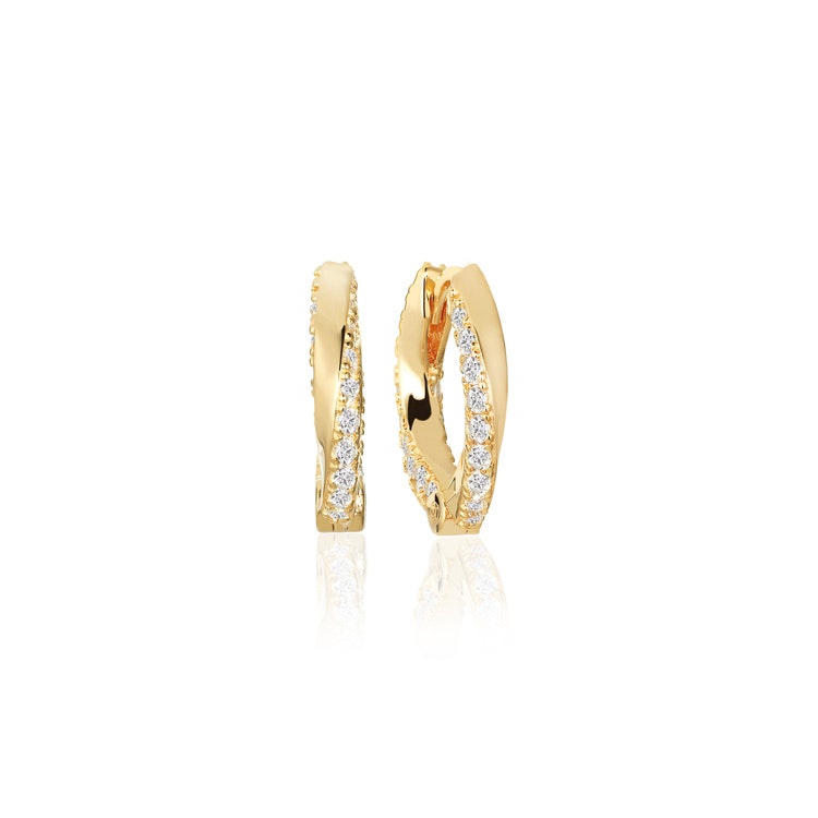 Ferrara Medio Earrings Gold