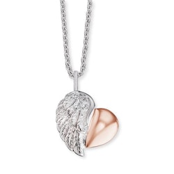 Halsband Heartwing Silver/Rosé