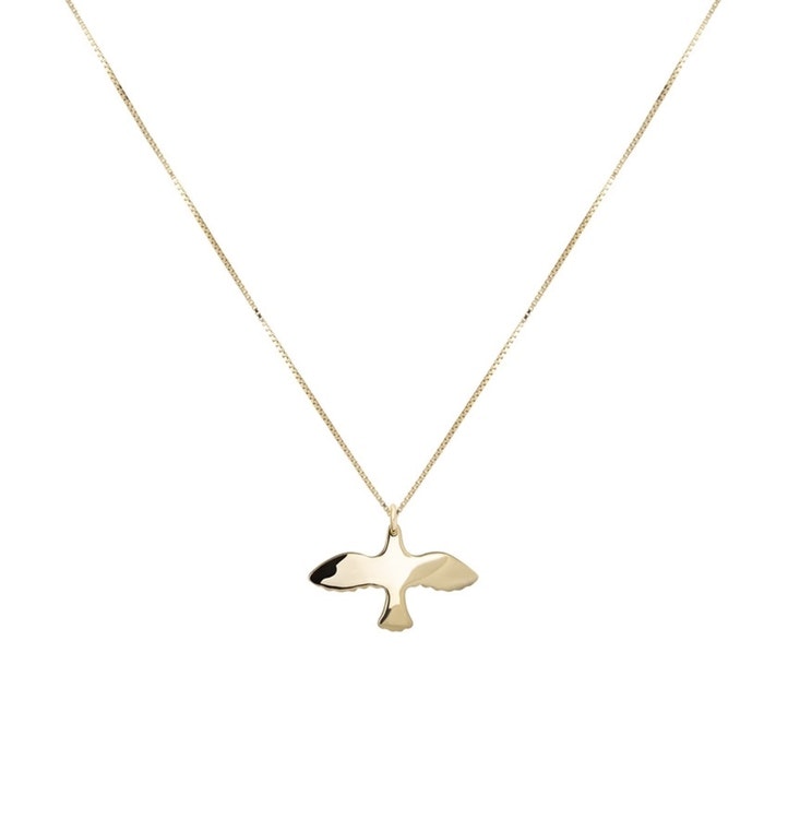 Golden Small Dove Necklace