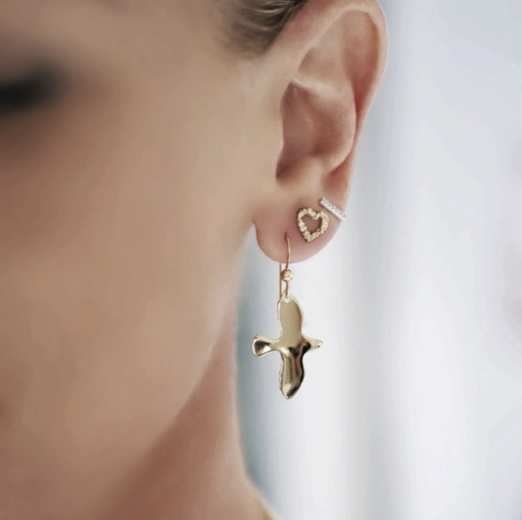 Golden Dove Earrings