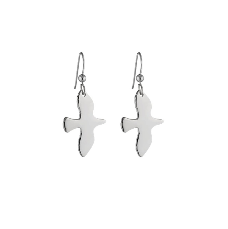 Silver Dove Earrings
