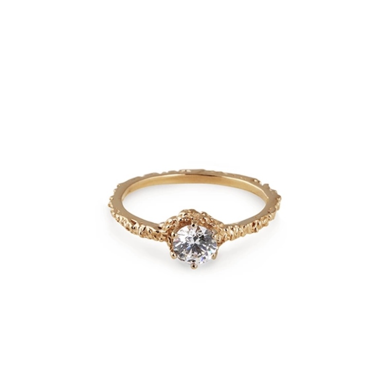 Small Sparkle Ring Gold