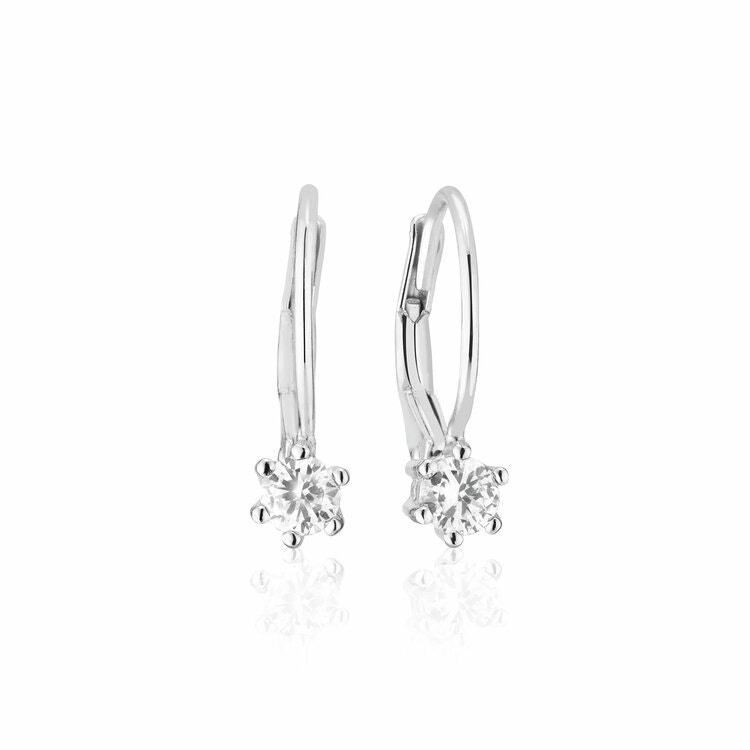 Rimini Earrings Silver Cz