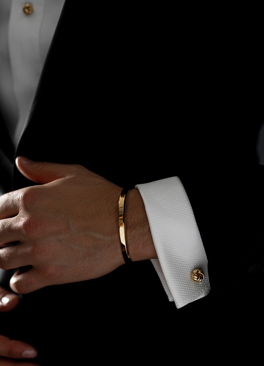 Skultuna Black Tie - Gold Knot