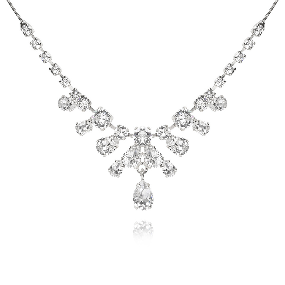 Daphne Necklace Crystal/Rhodium