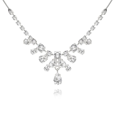 Daphne Necklace Crystal/Rhodium