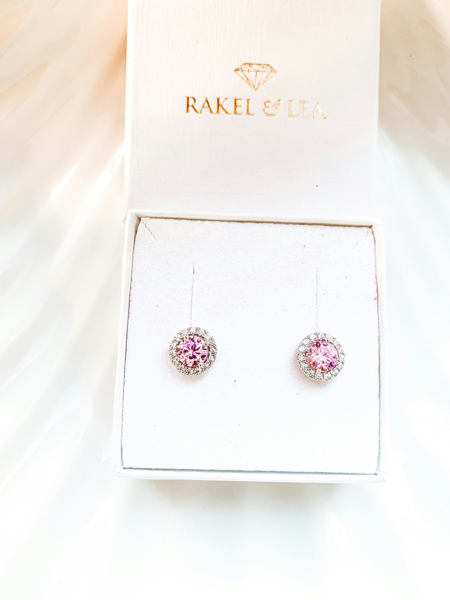 Pink Carmosé Earrings Silver