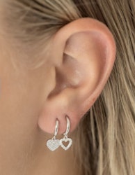 Ibinor heart earrings silver