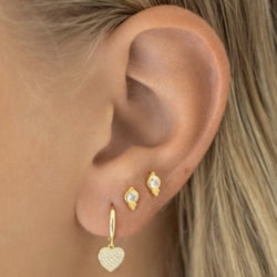 Ibinor heart earrings gold