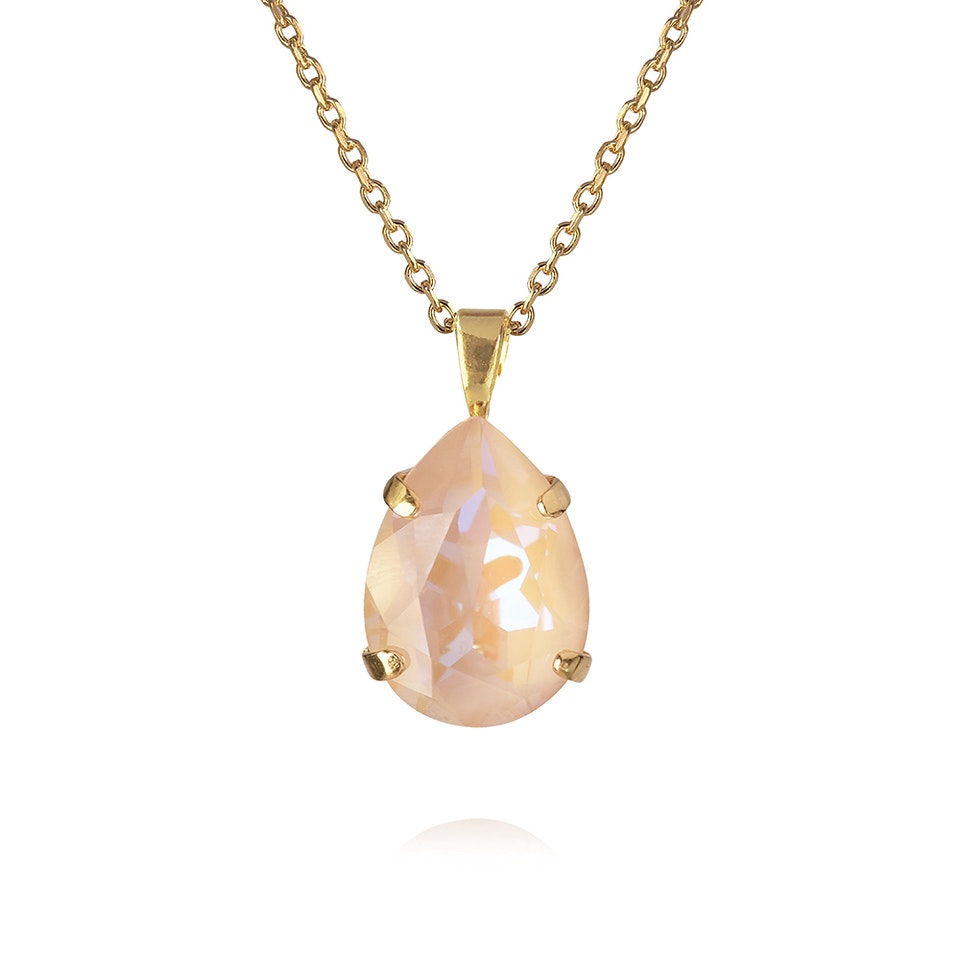 Mini Drop Necklace Ivory Cream Delite/Gold