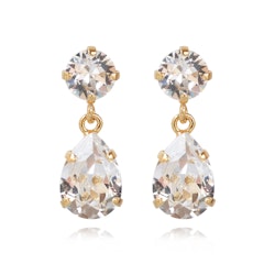 Mini Drop Earrings Crystal/Gold