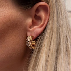 Siri Grande Loop Earrings/ Golden combo
