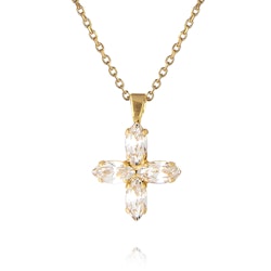 Crystal Star Necklace Gold
