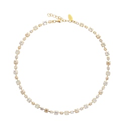 Calanthe Necklace/ White Combo/ Gold