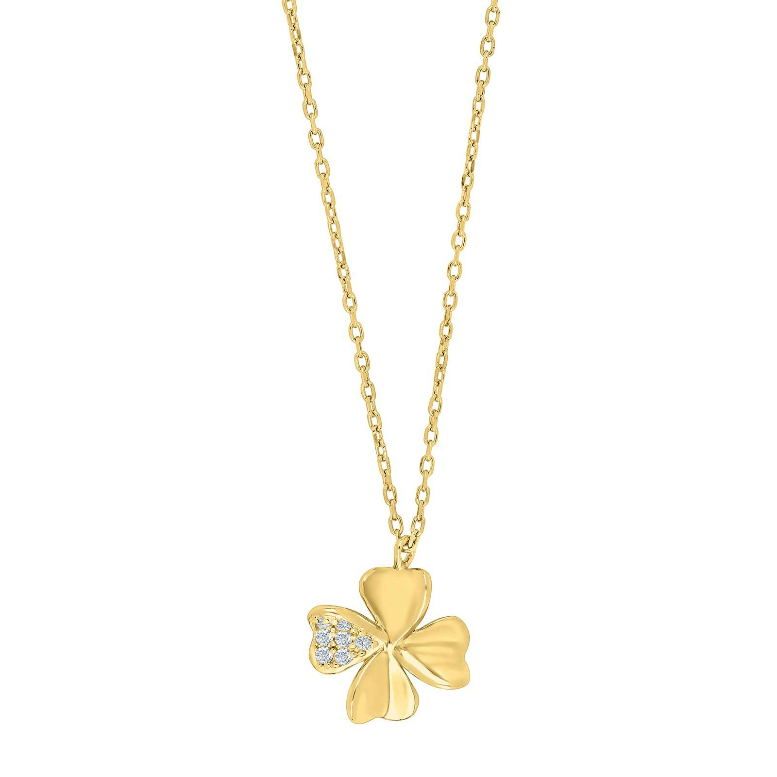 Jolin Clover Necklace Gold