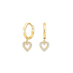 Ibinor heart earrings gold