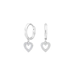Ibinor heart earrings silver