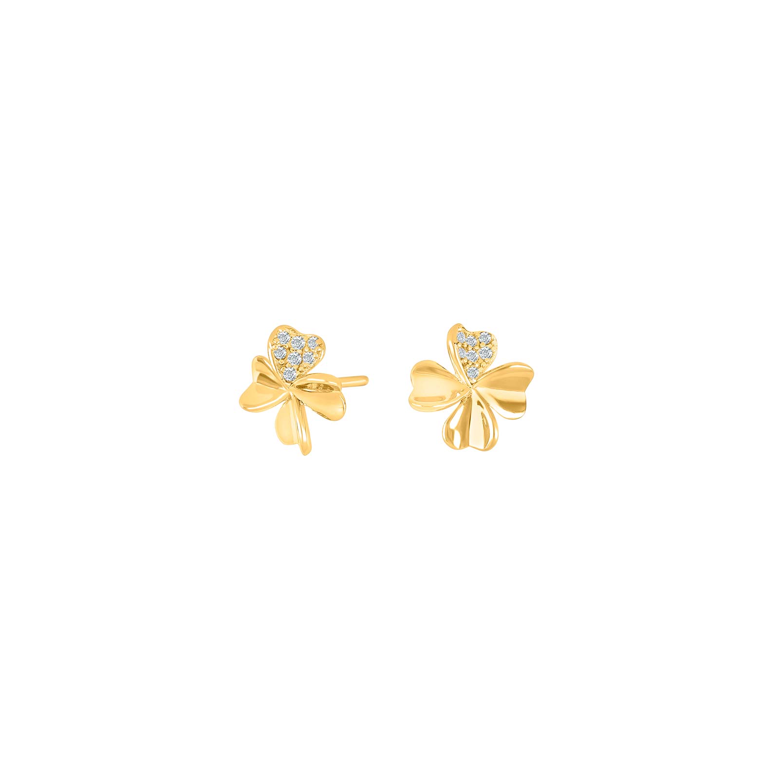 Jolin Clover Earrings Gold